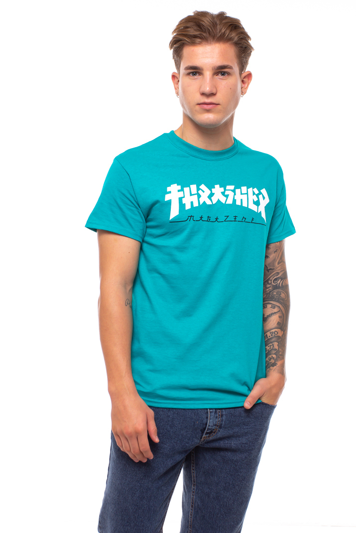 ordlyd emulsion fure Thrasher Godzilla T-shirt Jade