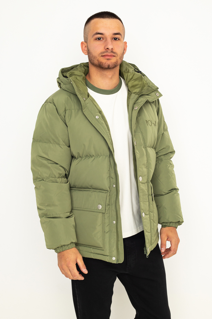 green fall jacket