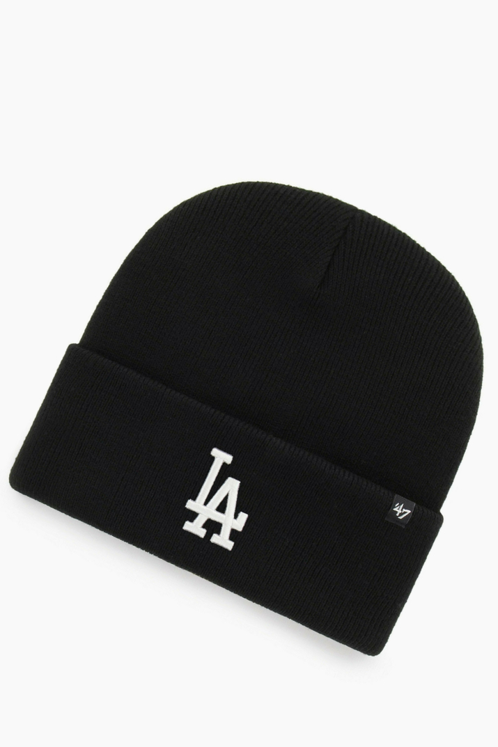 black dodgers beanie