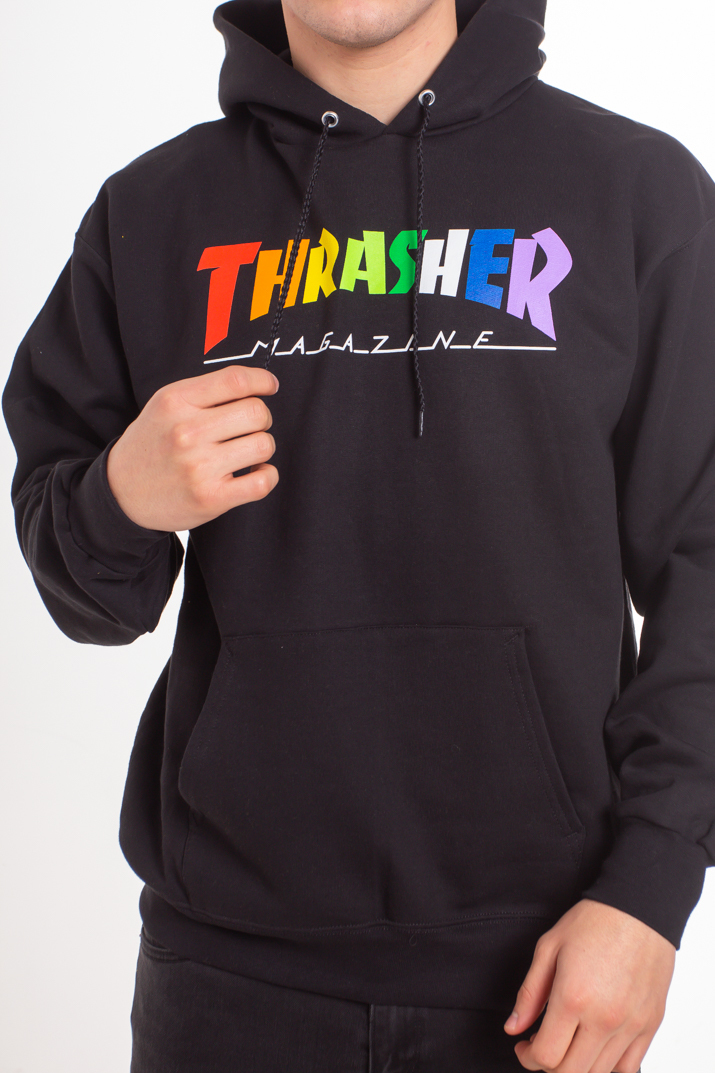 rainbow thrasher hoodie
