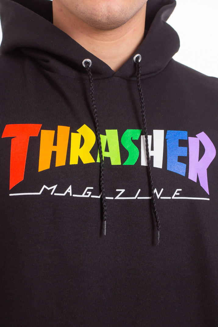 rainbow thrasher hoodie