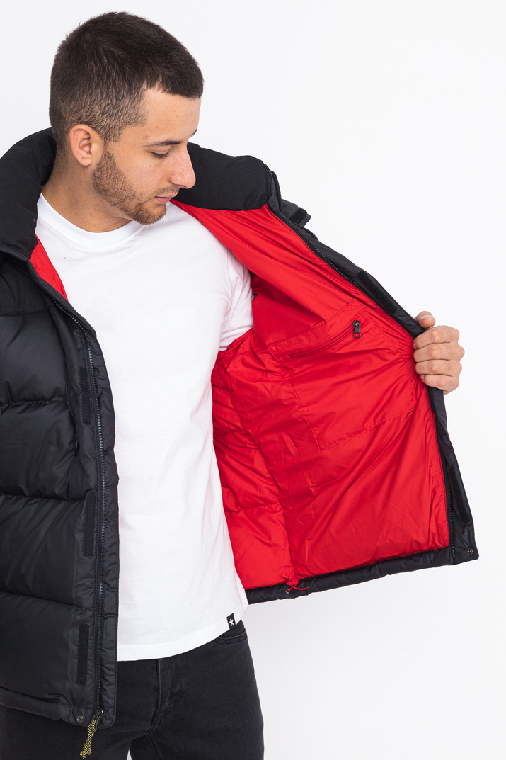 north face red winter jacket