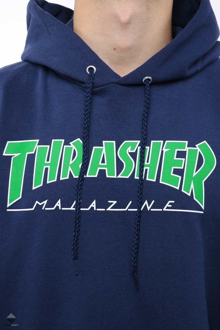 thrasher outlined hoodie