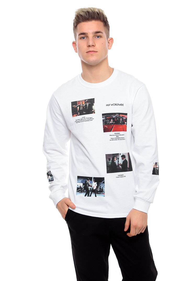 pulp fiction long sleeve shirt white