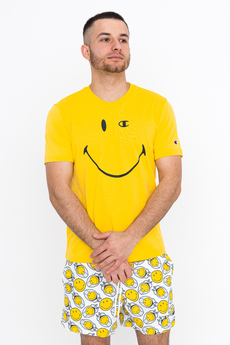 Champion X Smiley Cotton Athletic Jersey Combed T-shirt